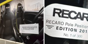RECARO Automotive Seating – Pole Position Edition 2018, exklusive Aluminium-Plakette