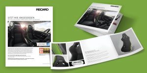 RECARO Automotive Seating – Pole Position Edition 2018, Anzeige & Flyer