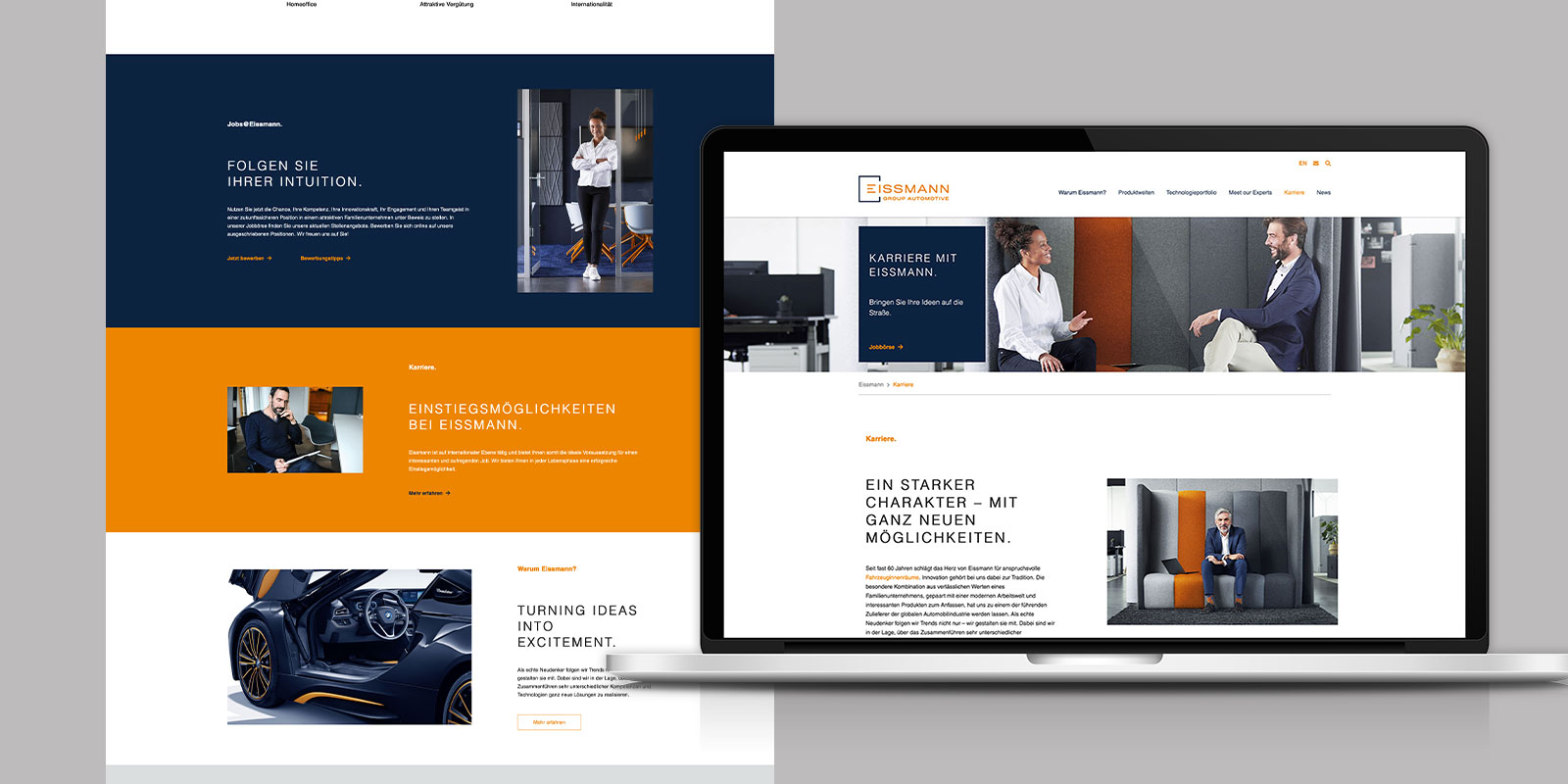 Eissmann – Employer Branding Webseite